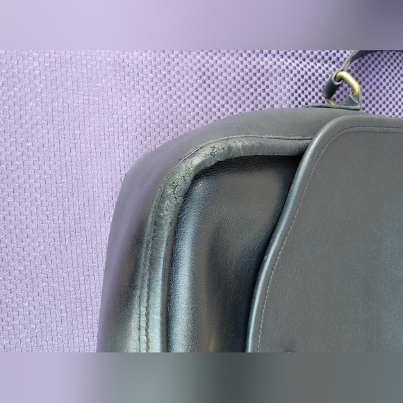 COACH Vintage #9790 City Bag Black leather shoulder bag. - Picture 16 of 16